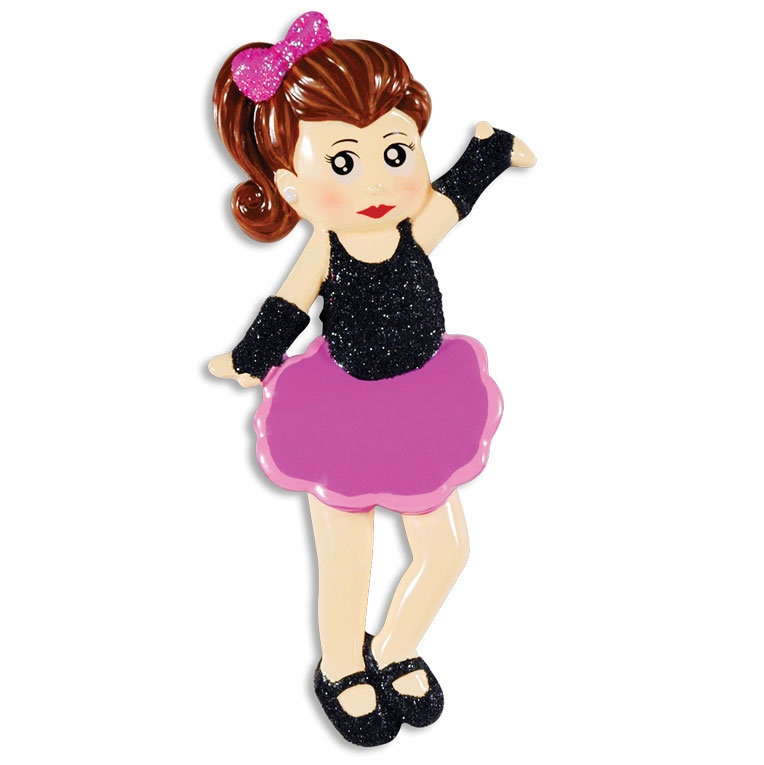 Personalized by Santa Child Tap Dancer Hanging Figurine Ornament